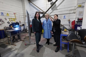 Pictured are Christine O’Donovan, Partner and Chair of the Mason Hayes &amp; Curran Art Committee, Sara Greavu, Director, Fire Station Artist's Studios and Louise O'Reilly, Chief Executive, Business to Arts. Robbie Reynolds Photography.