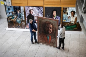 A collection of commissioned portraits of five inspirational females from the world of science, technology, engineering and mathematics (STEM). In collaboration with Accenture and Business to Arts, the portraits are in recognition of the ground-breaking work of Beatrice Alice Hicks, Katherine Johnson, Dr Marie Maynard Daly and Irish duo Kay McNulty and Dame Kathleen Lonsdale. Photo: Conor McCabe