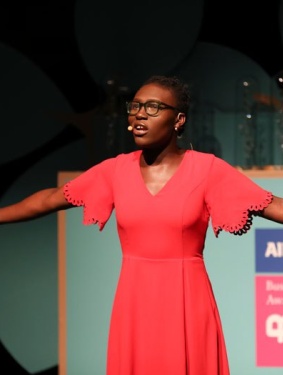 Felispeaks performing at the 2019 Allianz Business to Arts Awards at the Bord Gáis Energy Theatre. Photo: Conor McCabe
