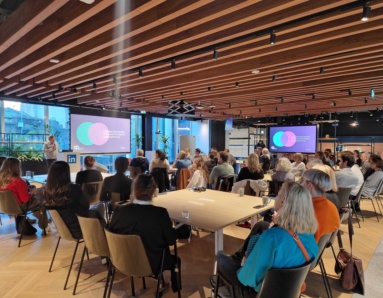 Arts Portfolio manager Chris Chapman introduces our first ArtWorks session 'Corporate Sponsorship, Trusts and Foundations' at LinkedIn in Wilton Park.