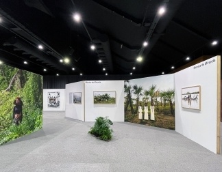 Installation of Mónica de Miranda, featuring works from ‘The Island’, 2022, commissioned by Autograph, and ‘Path to the Stars’, 2022. Part of the exhibition ‘I See the Face of Things to Come’ curated by Renée Mussai for PhotoIreland, and presented at The Printworks, Dublin Castle, with the kind support of OPW, The Office of Public Works, The Arts Council, Dublin City Council, RTÉ, The British Journal of Photography, OVER Journal, The Digital Hub, Dublin, and with the expertise of our printing partner Inspirational Arts and Picture Bloc.