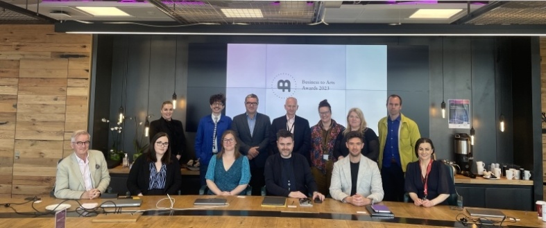 Pictured at the Judging Day at Accenture The Dock are Susan Jackson (Irish Life), Zbyszek Zalinski (RTÉ), Arthur Beesley (Irish Times), Luke Reaper (Behaviour &amp; Attitudes), Louise O’Reilly (CEO, Business to Arts), Máire Scully (ESB), Andrew Clancy (The Arts Council), John McGrane (Kmend), Hazel Hennessy (Community Foundation Ireland), Elaina Ryan (Children’s Books Ireland), Gerard McNaughton (TileStyle), Peter Lynch (Accenture) and Solveiga Pangoniene (daa).